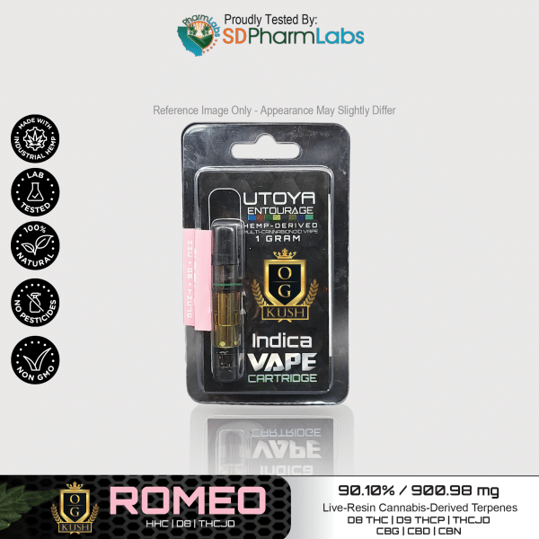 Utoya | Live Resin Delta 8 THC Vape Cartridge - 1g Best Sales Price - Vape Cartridges