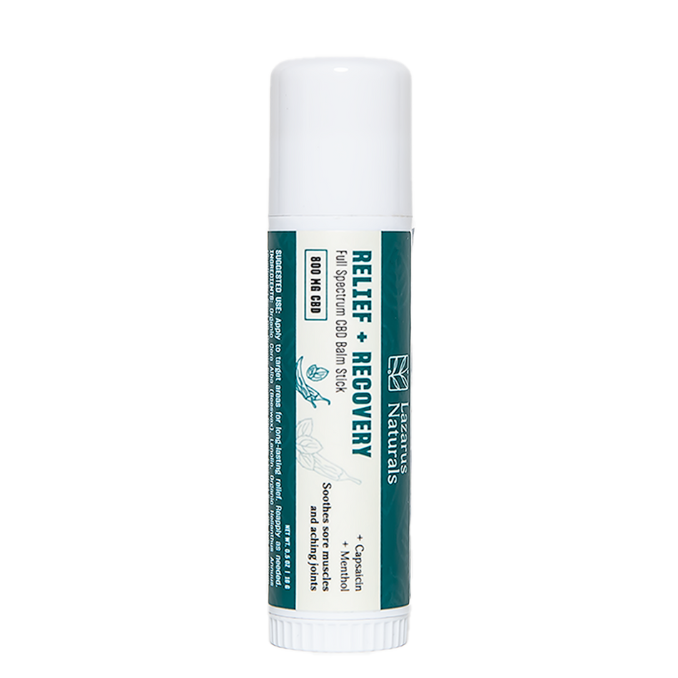 Lazarus Naturals CBD BALM STICK, RELIEF + RECOVERY