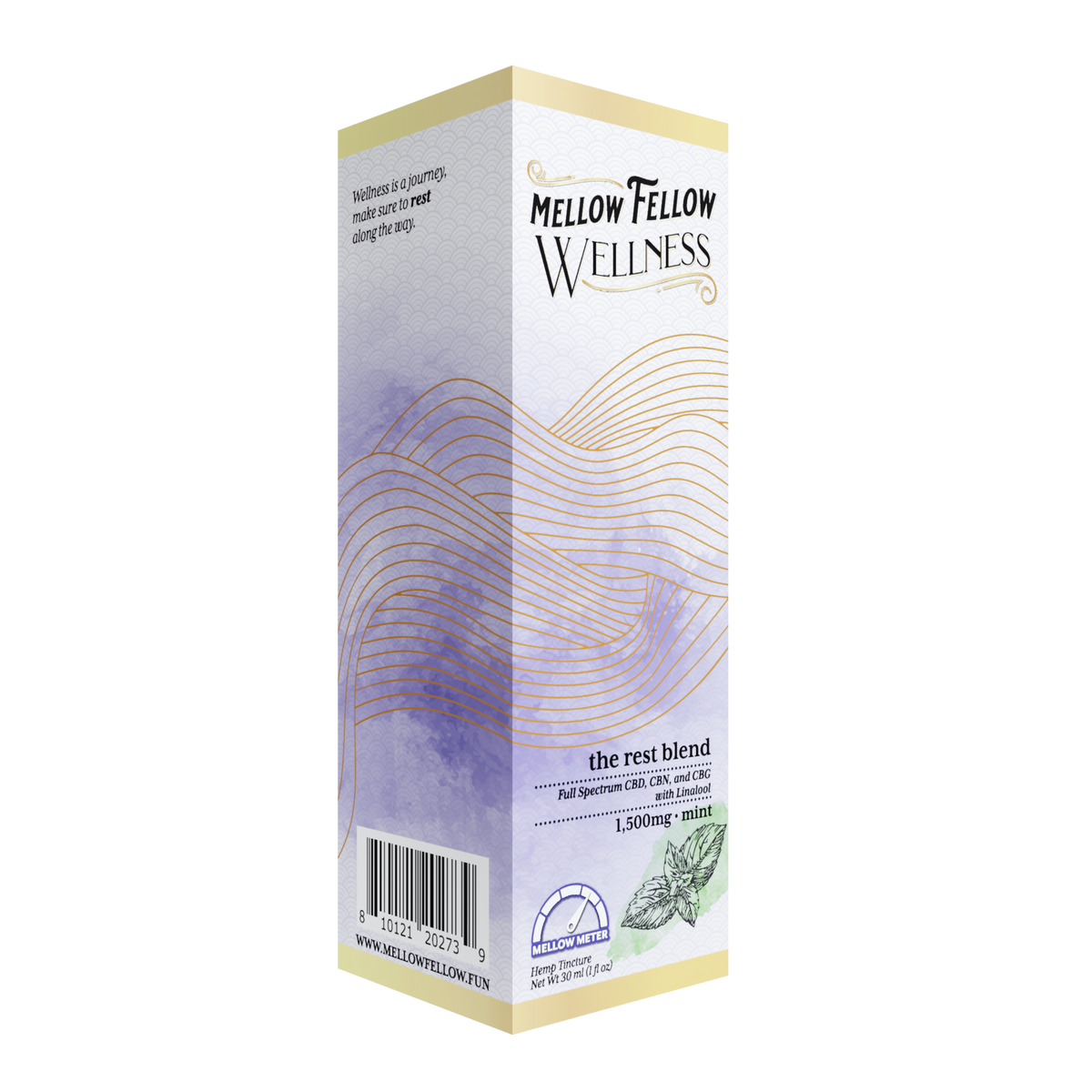 Mellow Fellow Rest Blend CBD Tincture - 1500mg - Mint Best Sales Price - Edibles