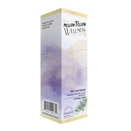 Mellow Fellow Rest Blend CBD Tincture - 1500mg - Mint Best Sales Price - Edibles