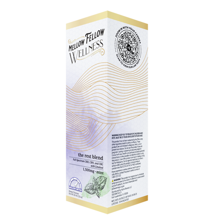 Mellow Fellow Rest Blend CBD Tincture - 1500mg - Mint Best Sales Price - Edibles