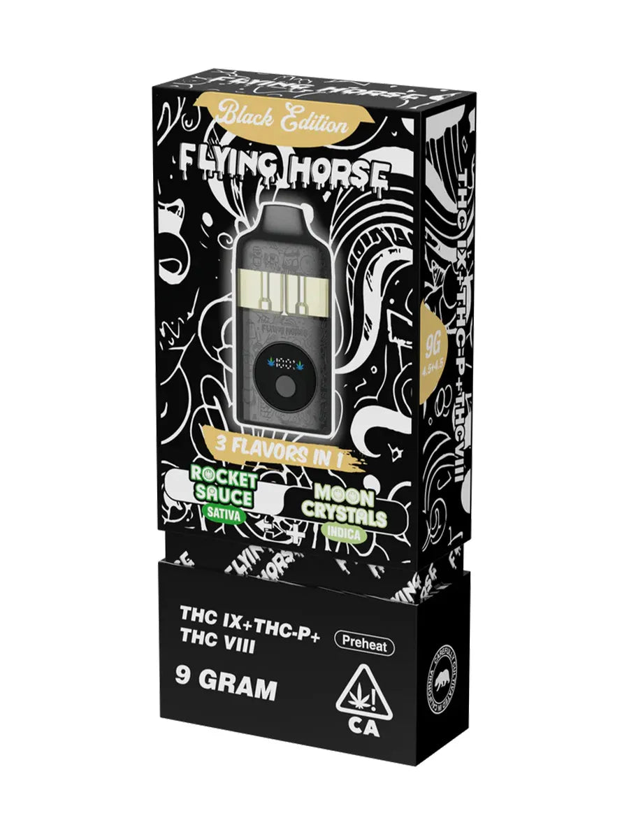 Rocket Sauce | Moon Crystals Flying Horse Black Edition Disposable 9G