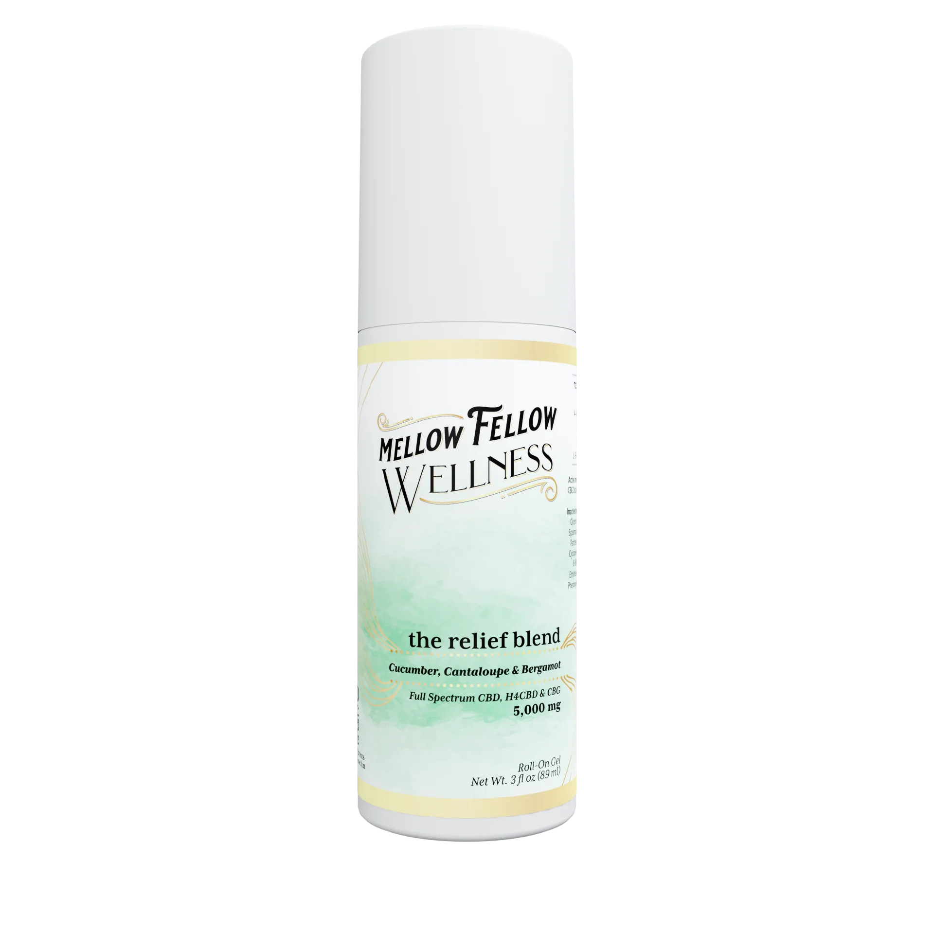 Wellness Roll On Gel - Relief Blend - Cucumber, Cantaloupe and Bergamot - 5000mg Best Sales Price - Topicals