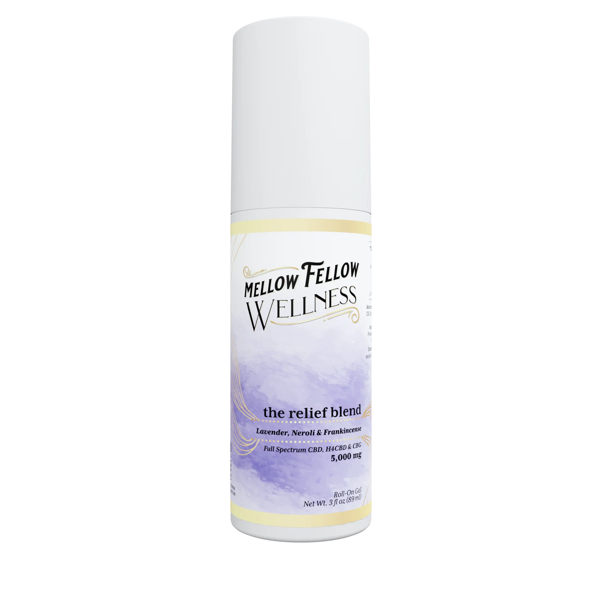 Wellness Roll On Gel - Relief Blend - Lavender, Neroli + Frankincense - 5000mg Best Sales Price - Topicals