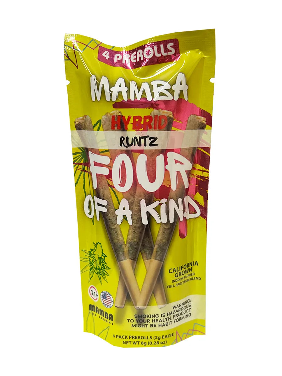 Runtz Mamba Madness Full Spectrum Blend Pre-Roll 4ct 8G