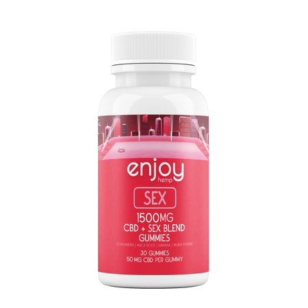 Enjoy Hemp CBD Sex Gummies - Full Spectrum CBD + Maca Root + Schisandra + Damiana + Muira Puama Best Sales Price - Gummies