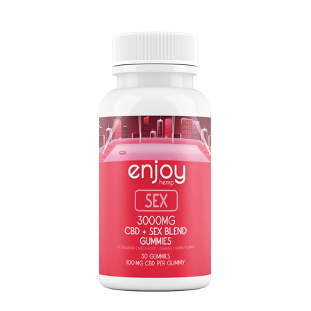 Enjoy Hemp CBD Sex Gummies - Full Spectrum CBD + Maca Root + Schisandra + Damiana + Muira Puama Best Sales Price - Gummies