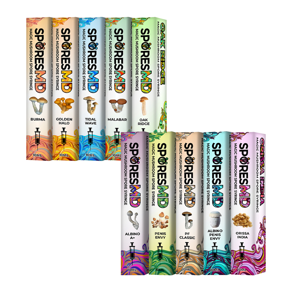 SporesMD 10 Pack Isolated Liquid Culture Bundle – Vendors Choice