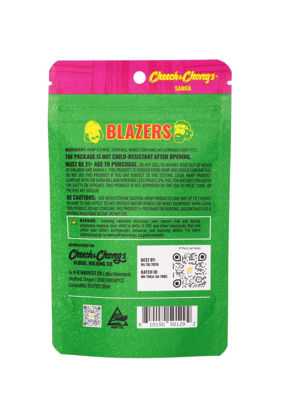 Cheech and Chongs Blazers – Samoa – THCa Eighth — Direct From Cheech & Chong