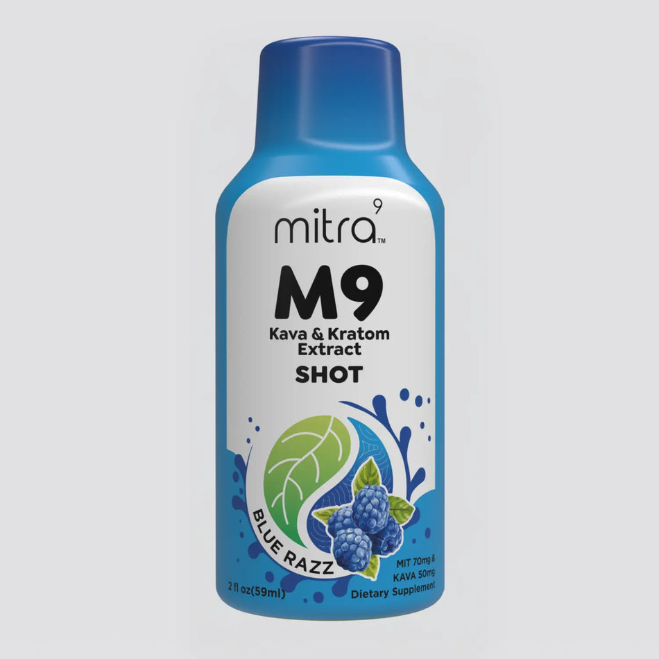 Mitra9 Blue Razz Kava Kratom Shot