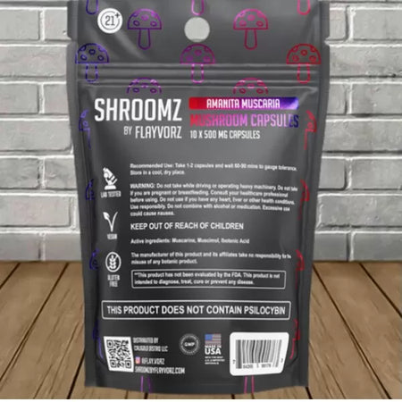 Shroomz Amanita Muscaria Mushroom Capsules 5000mg Best Sales Price - Gummies