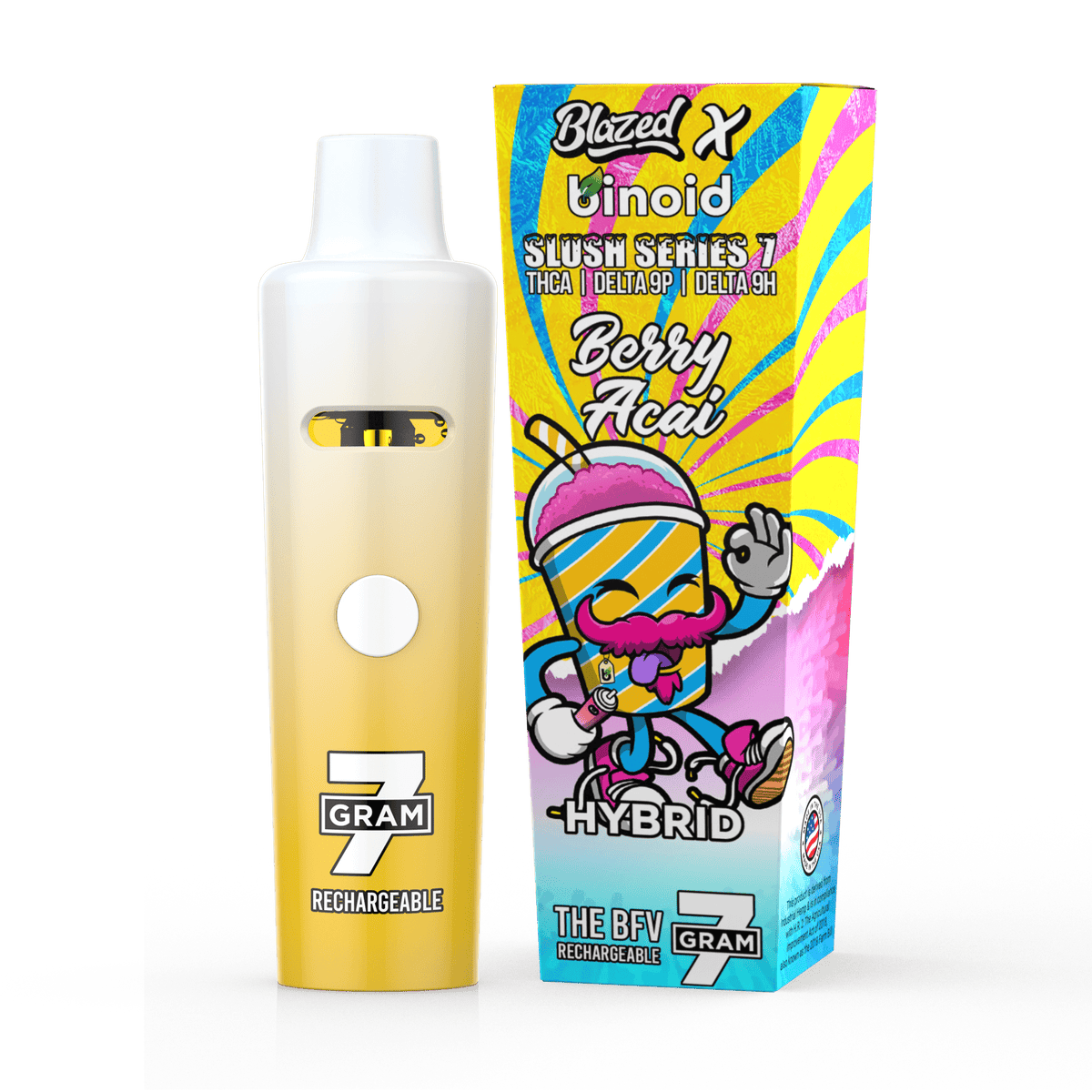 Binoid 7 Gram THCA Disposable Vape – Slush Series – Blazed x Binoid Best Sales Price - Vape Pens