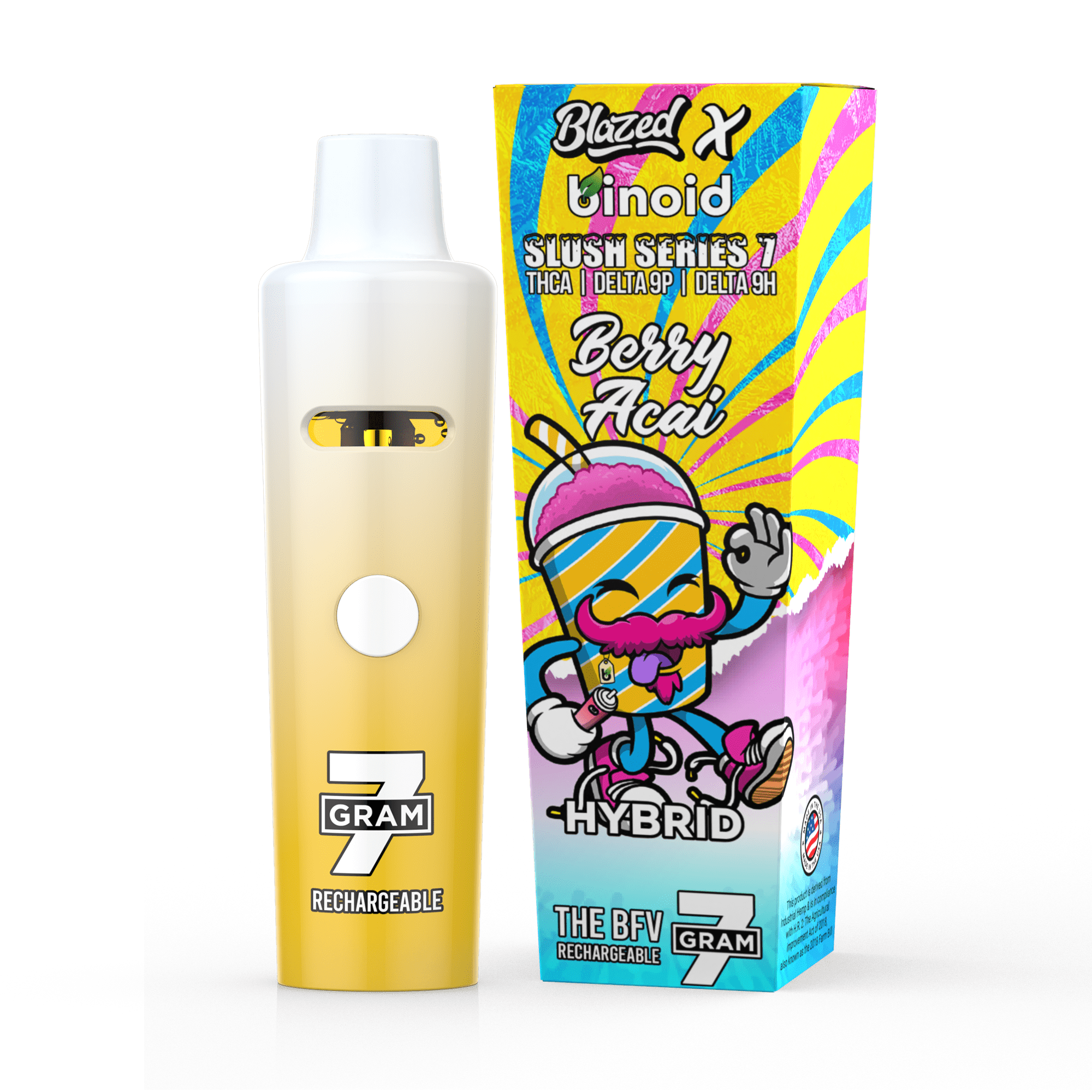 Binoid 7 Gram THCA Disposable Vape – Slush Series – Blazed x Binoid Best Sales Price - Vape Pens