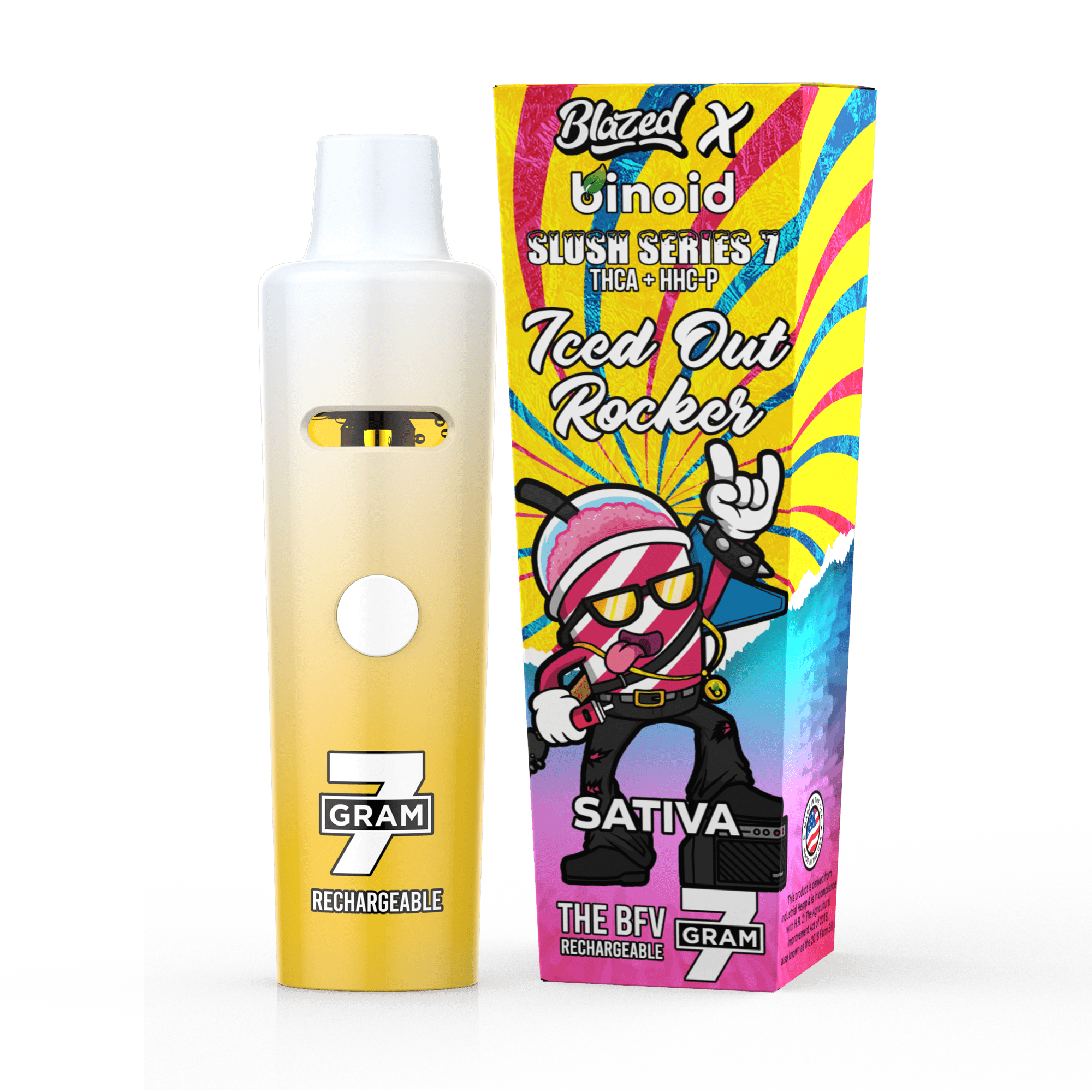 Binoid 7 Gram THCA Disposable Vape – Slush Series – Blazed x Binoid Best Sales Price - Vape Pens