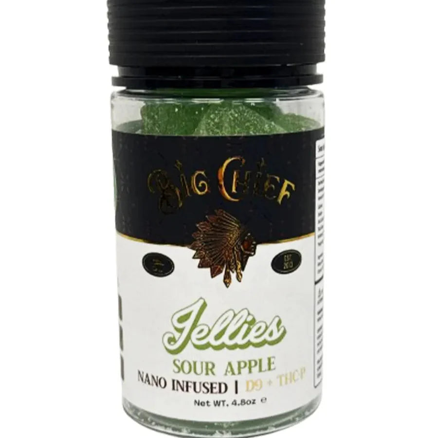 Sour Apple Big Chief Nano Infused D9+THC-P Gummies 15000MG