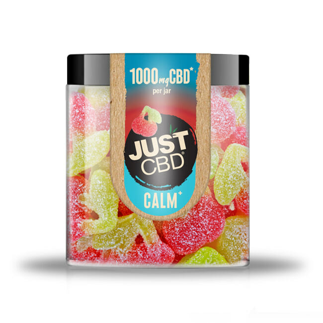 JustCBD - 1000mg CBD Sour Cherries Gummies Best Sales Price - Gummies