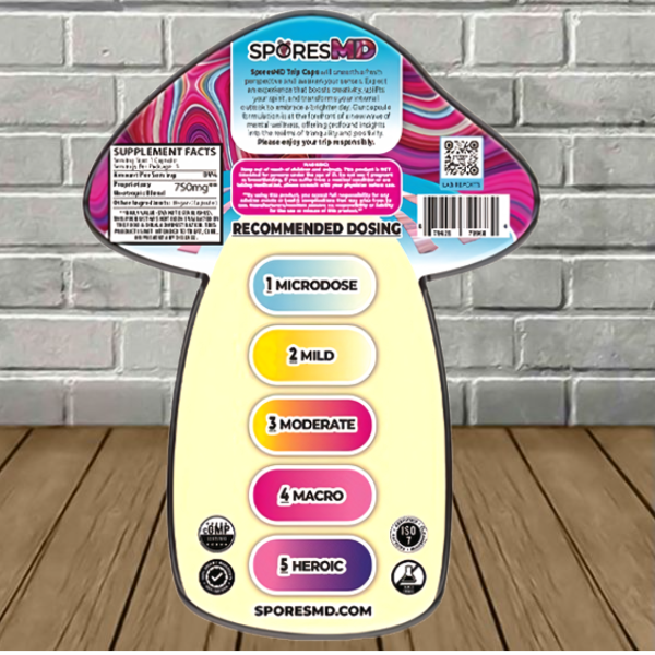 SporesMD Trips Nootropic Capsules 5ct Best Sales Price - Edibles