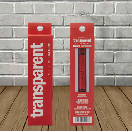 Stache Transparent Slim 510 Thread Battery Best Sales Price - Vape Battery