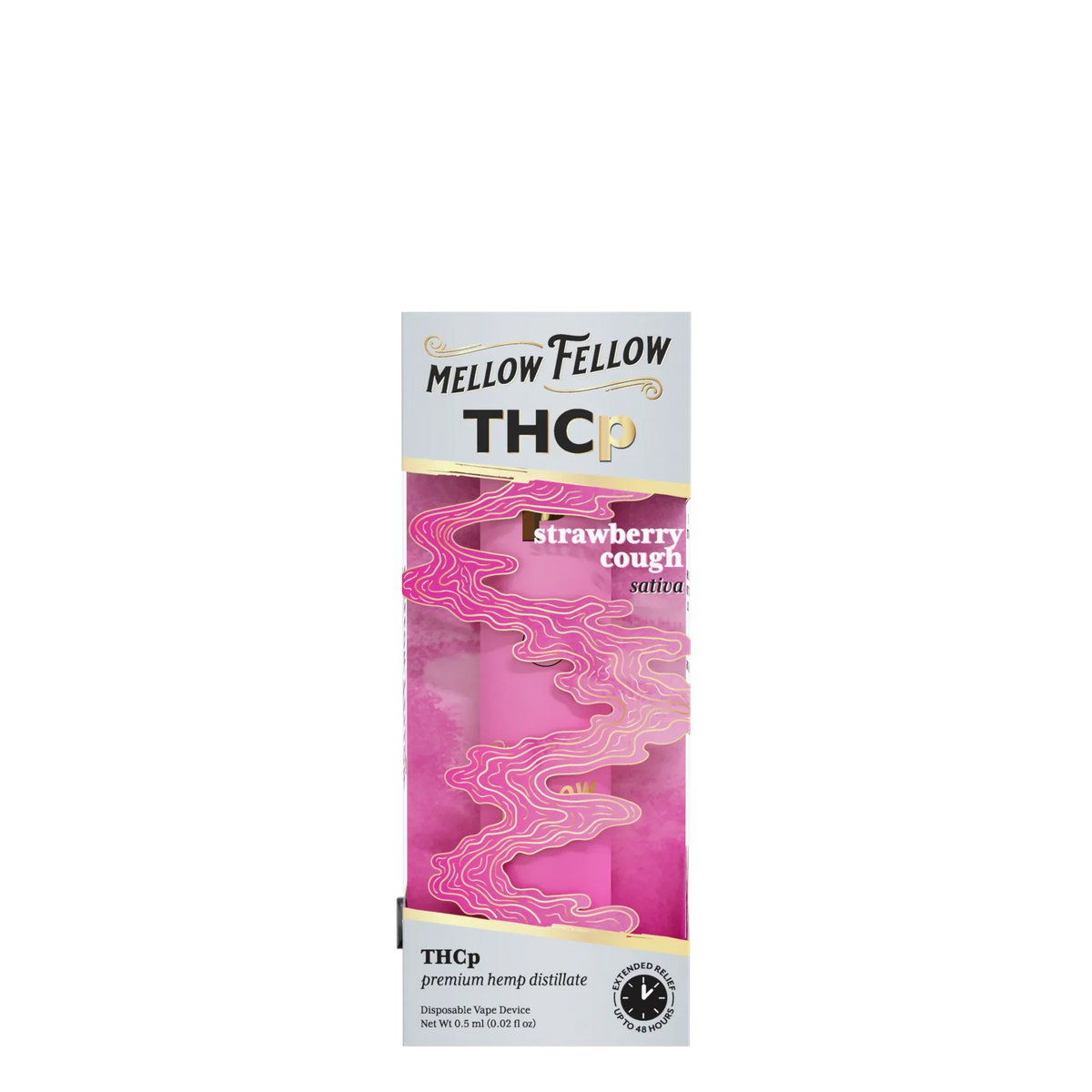 Mellow Fellow THCp 0.5g Disposable Vape - Strawberry Cough (Sativa) Best Sales Price - Vape Pens