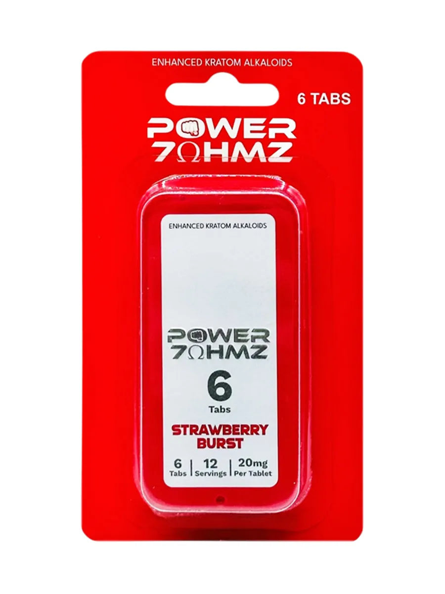 Strawberry Burst Power 7OHMZ Enhances Kratom Alkaloids 6ct