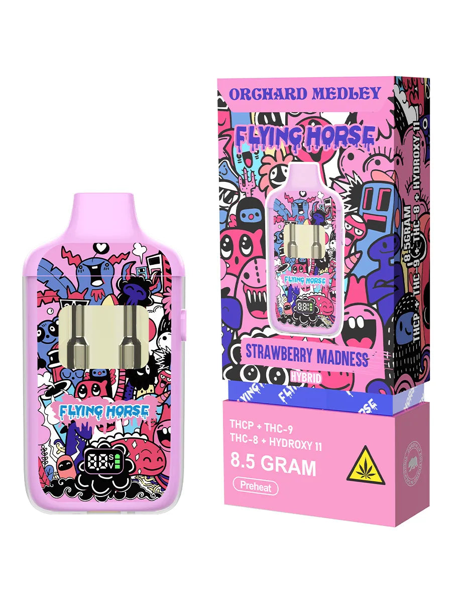 Strawberry Madness Flying Horse Orchard Medley Blend Disposable 8.5G