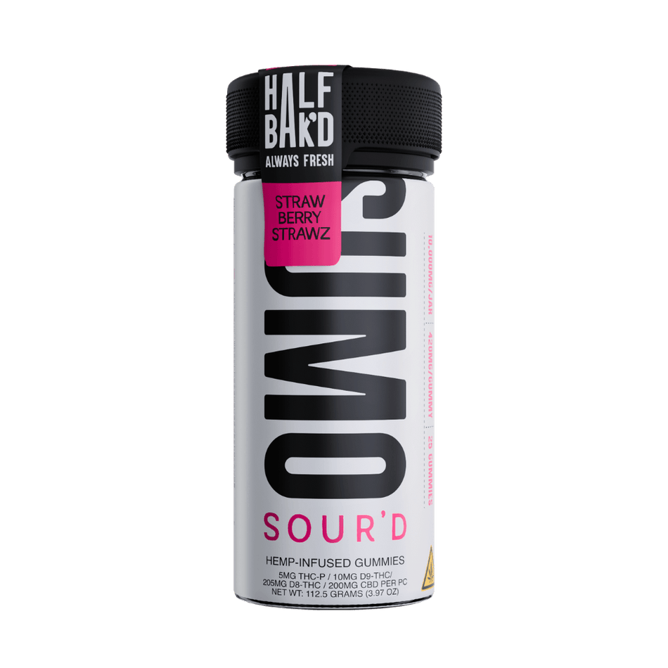 Half Bak’d Strawberry Strawz | SOUR'D SUMO Gummies