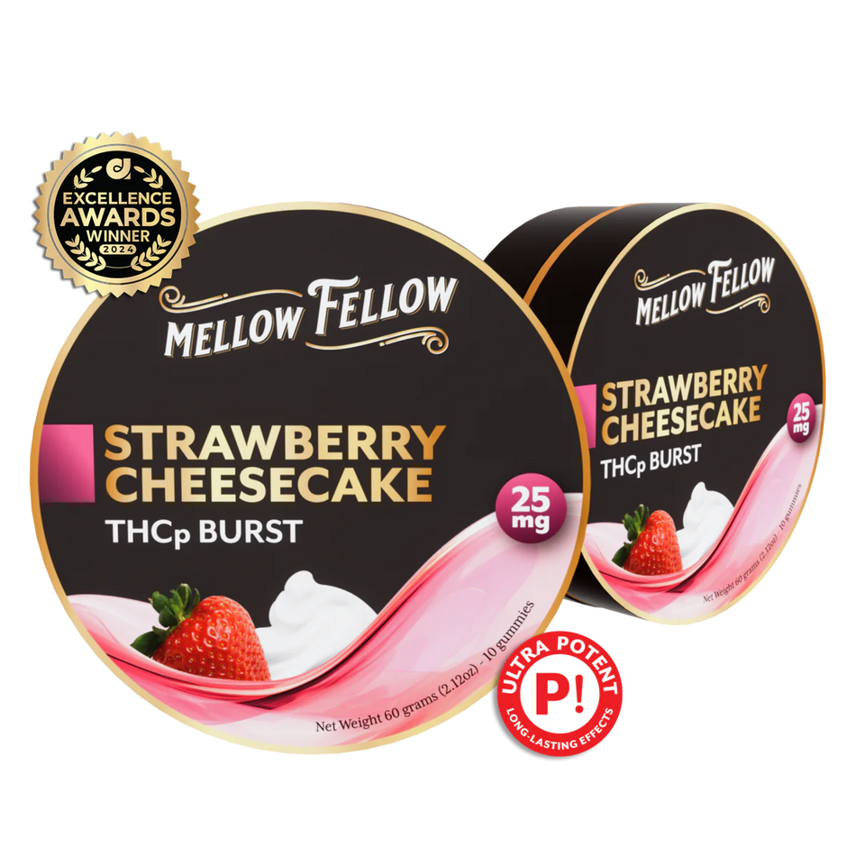 Mellow Fellow THCp Bursts Edibles - Strawberry Cheesecake - 25mg