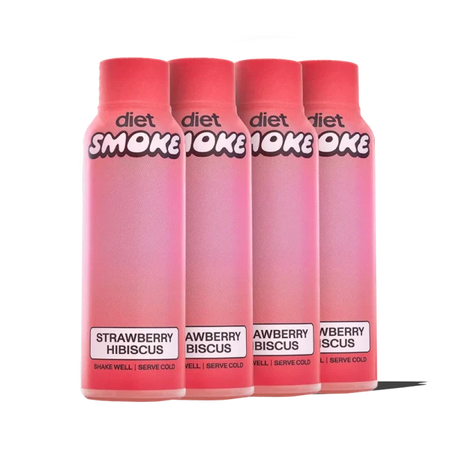 Diet Smoke Strawberry Hibiscus 25MG DELTA-9 THC 2OZ SHOT Best Sales Price - CBD
