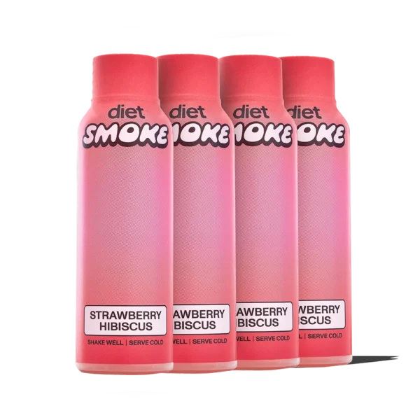 Diet Smoke Strawberry Hibiscus 25MG DELTA-9 THC 2OZ SHOT Best Sales Price - CBD
