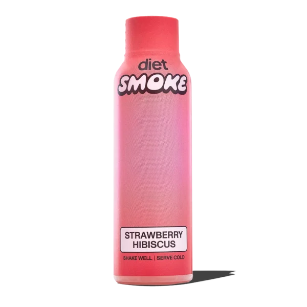 Diet Smoke Strawberry Hibiscus 25MG DELTA-9 THC 2OZ SHOT Best Sales Price - CBD