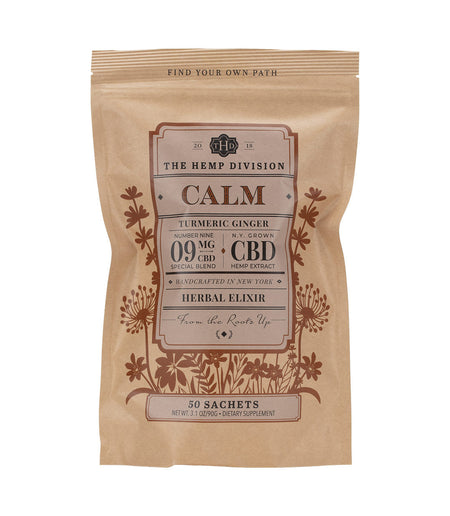 The Hemp Division Calm - 9 MG CBD - Bag of 50 Sachets Best Sales Price -