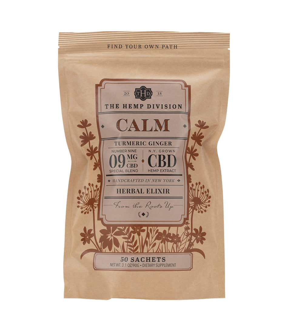 The Hemp Division Calm - 9 MG CBD - Bag of 50 Sachets Best Sales Price -