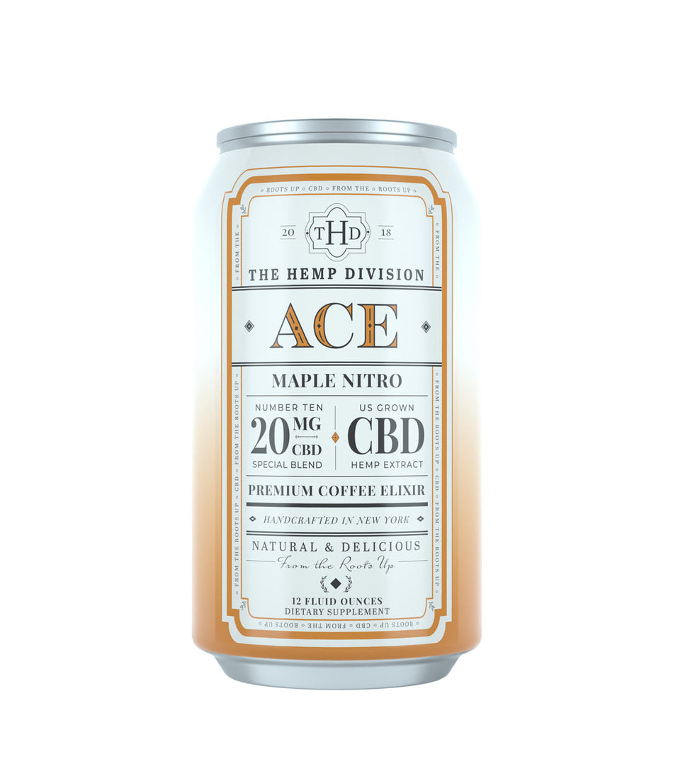 The Hemp Division Ace - Case of 8 Cans - 20 MG CBD Best Sales Price -