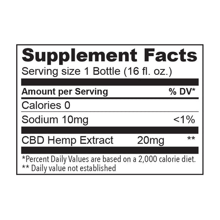 The Hemp Division Focus Case of 12 - Yerba Mate, Yaupon & Mint - 20 MG CBD Best Sales Price - Edibles