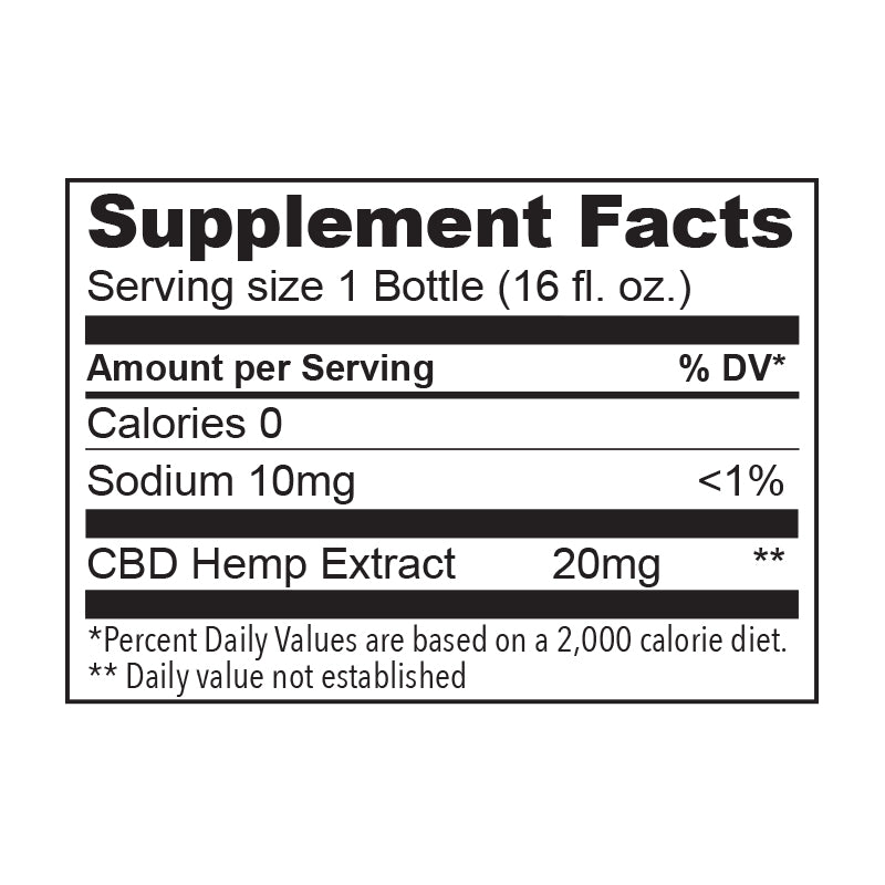 The Hemp Division Focus Case of 12 - Yerba Mate, Yaupon & Mint - 20 MG CBD Best Sales Price - Edibles