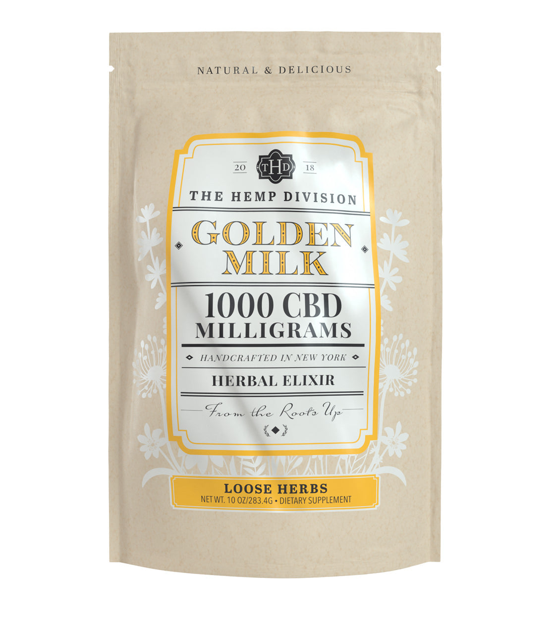 The Hemp Division Golden Milk - 1,000 MG CBD (Loose, 10 oz. Bag) Best Sales Price - Edibles