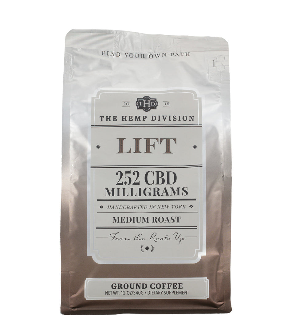 The Hemp Division THD Lift Ground Coffee Best Sales Price -