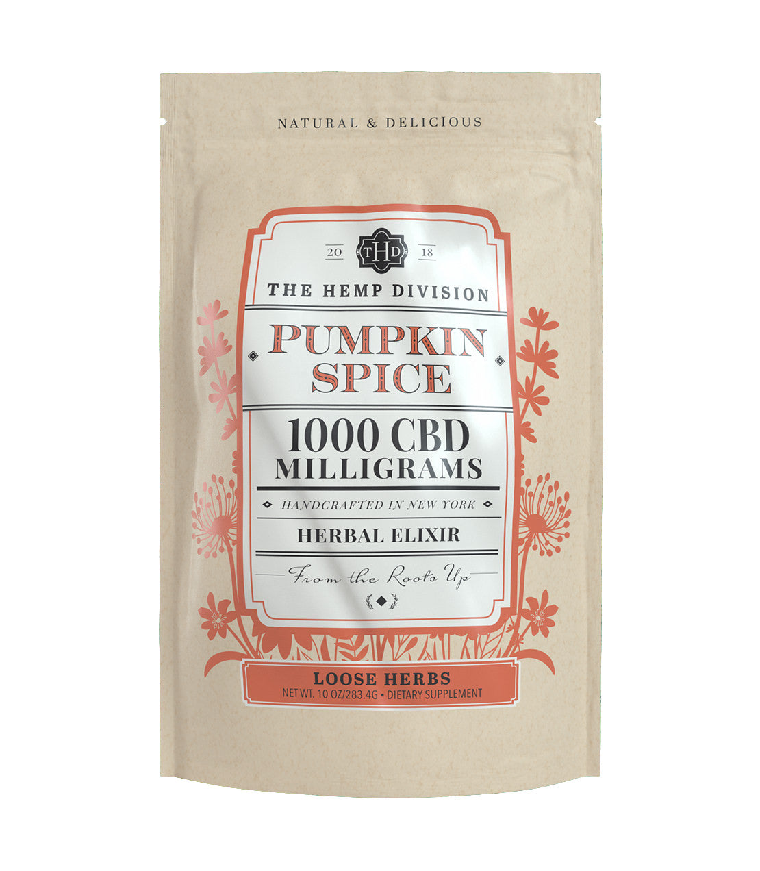 The Hemp Division Pumpkin Spice - 1,000 CBD MG (Loose, 10 oz. Bag) Best Sales Price -