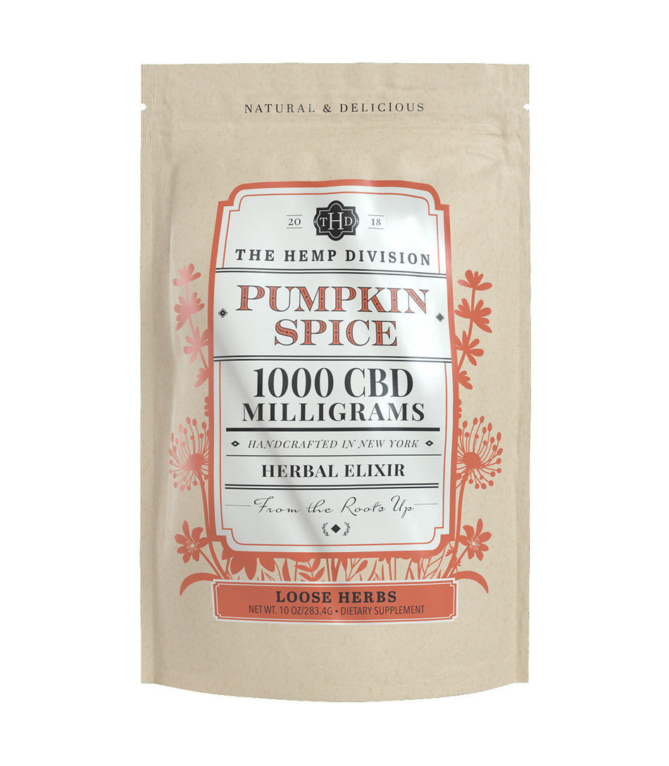 The Hemp Division Pumpkin Spice - 1,000 CBD MG (Loose, 10 oz. Bag) Best Sales Price -