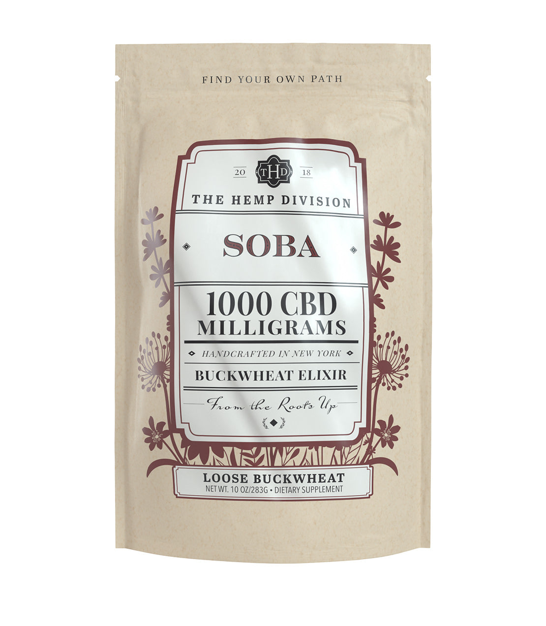 The Hemp Division Soba - 1,000 CBD MG (Loose, 10 oz. Bag) Best Sales Price -