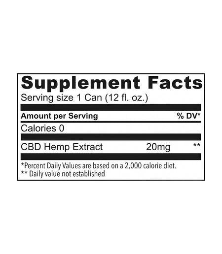 The Hemp Division Sparkling Elixir - Orange Mango - Case of 8 - 20 MG Best Sales Price -