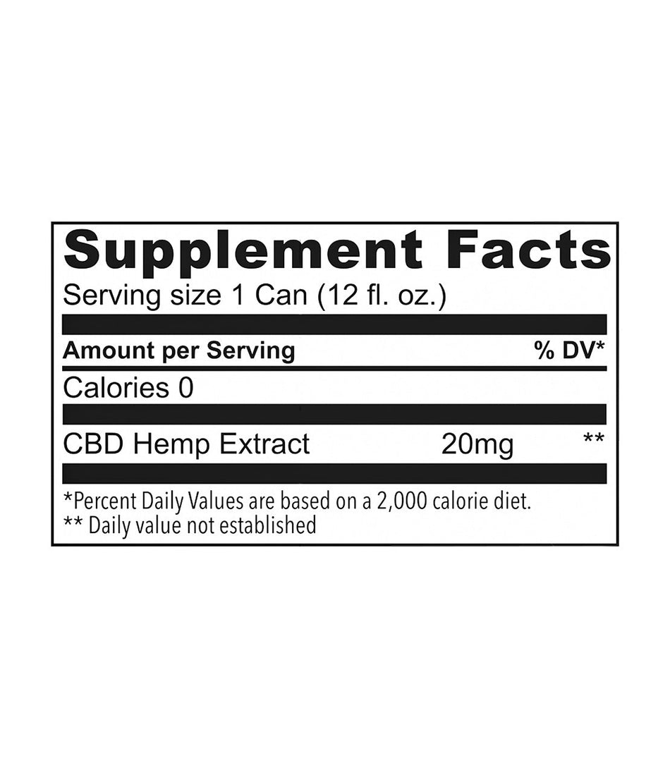 The Hemp Division Sparkling Elixir - Orange Mango - Case of 8 - 20 MG Best Sales Price -