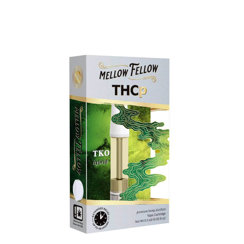 Mellow Fellow THCp 0.5ml Vape Cartridge - TKO (hybrid) Best Sales Price - Vape Cartridges
