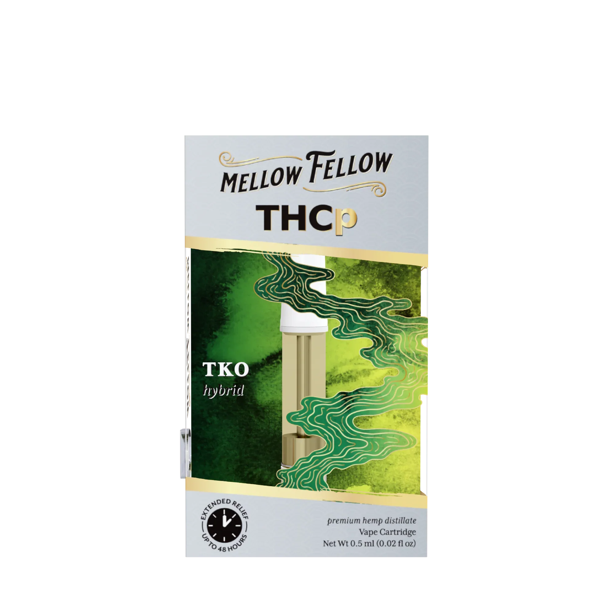 Mellow Fellow THCp 0.5ml Vape Cartridge - TKO (hybrid) Best Sales Price - Vape Cartridges