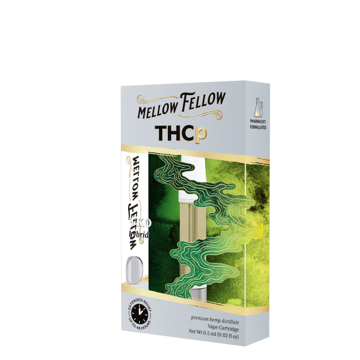 Mellow Fellow THCp 0.5ml Vape Cartridge - TKO (hybrid) Best Sales Price - Vape Cartridges