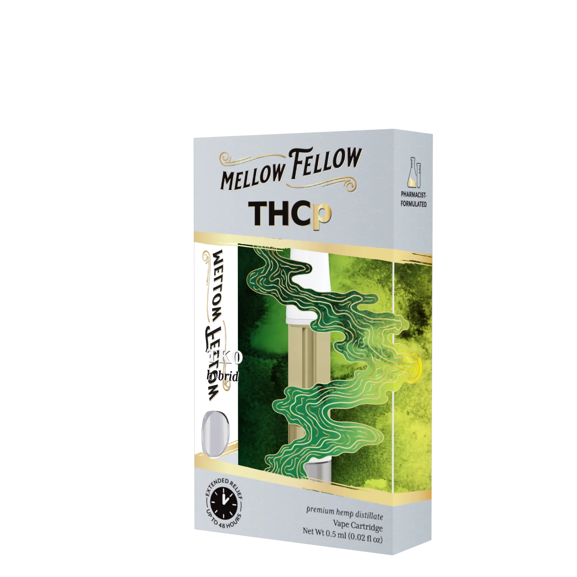 Mellow Fellow THCp 0.5ml Vape Cartridge - TKO (hybrid) Best Sales Price - Vape Cartridges