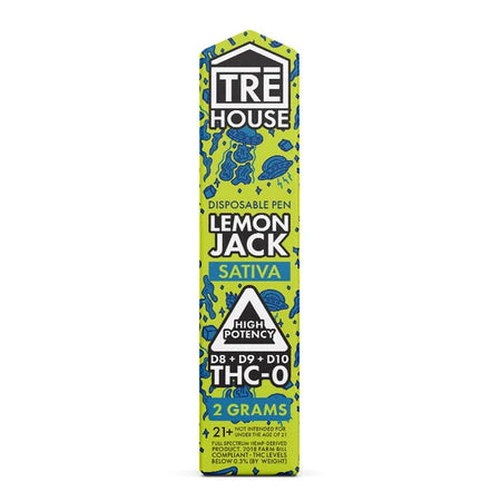 TRE House D8 + D9 + D10 + THC-O Lemon Jack Disposable 2 Grams Best Sales Price - Vape Pens