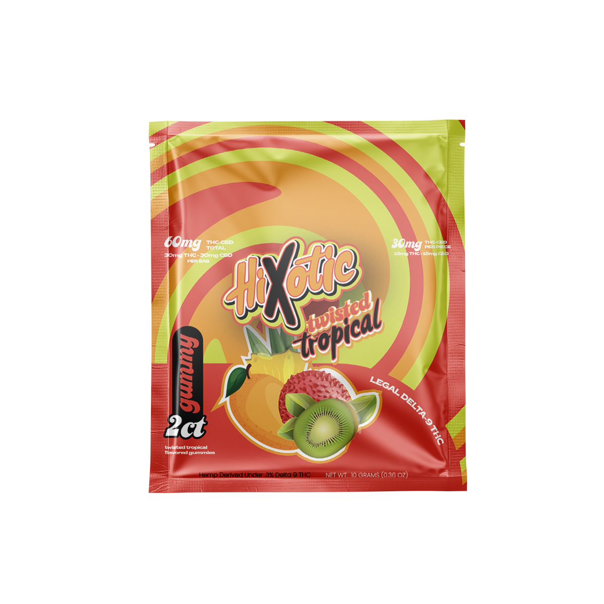 HiXotic | Premium Delta 9 THC + CBD Gummies - 300mg Best Sales Price - Gummies