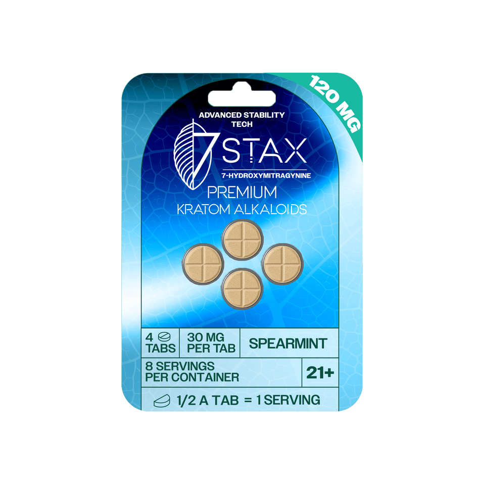 7Stax Premium 7-OH Kratom Alkaloid Tablets (120mg – 4 Count)