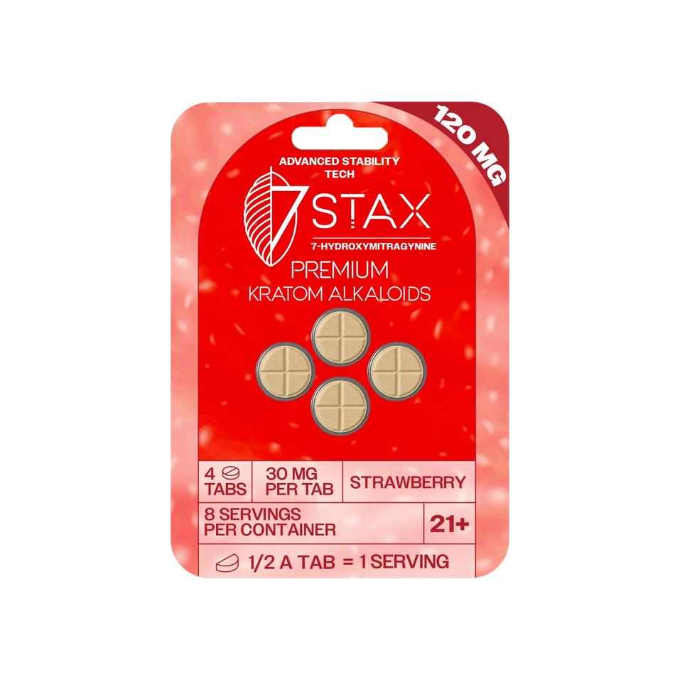 7Stax Premium 7-OH Kratom Alkaloid Tablets (120mg – 4 Count)